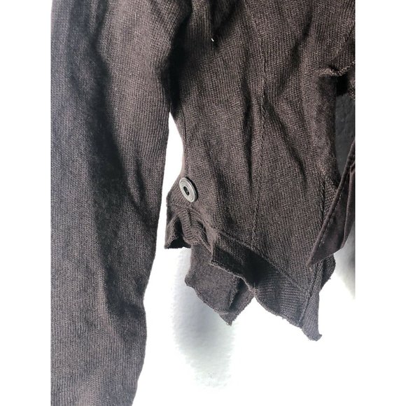 Jottum Girls 3T Brown Bolo Cardigan Sweater Cotton Blend Dutch Euro Bow Ruffle - Picture 4 of 8